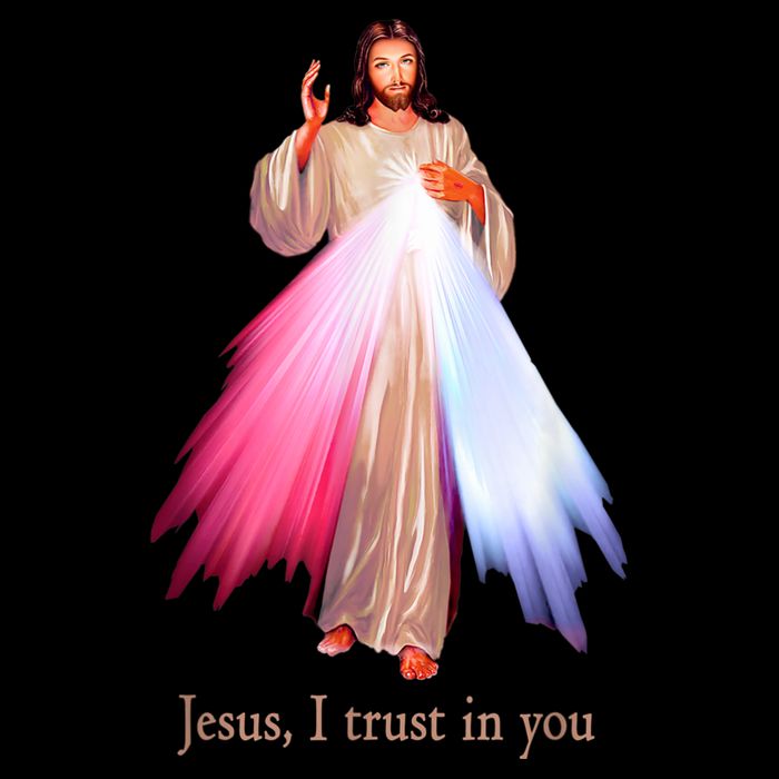 Divine Mercy Jesus I Trust In You Youth Performance Sprint T-Shirt