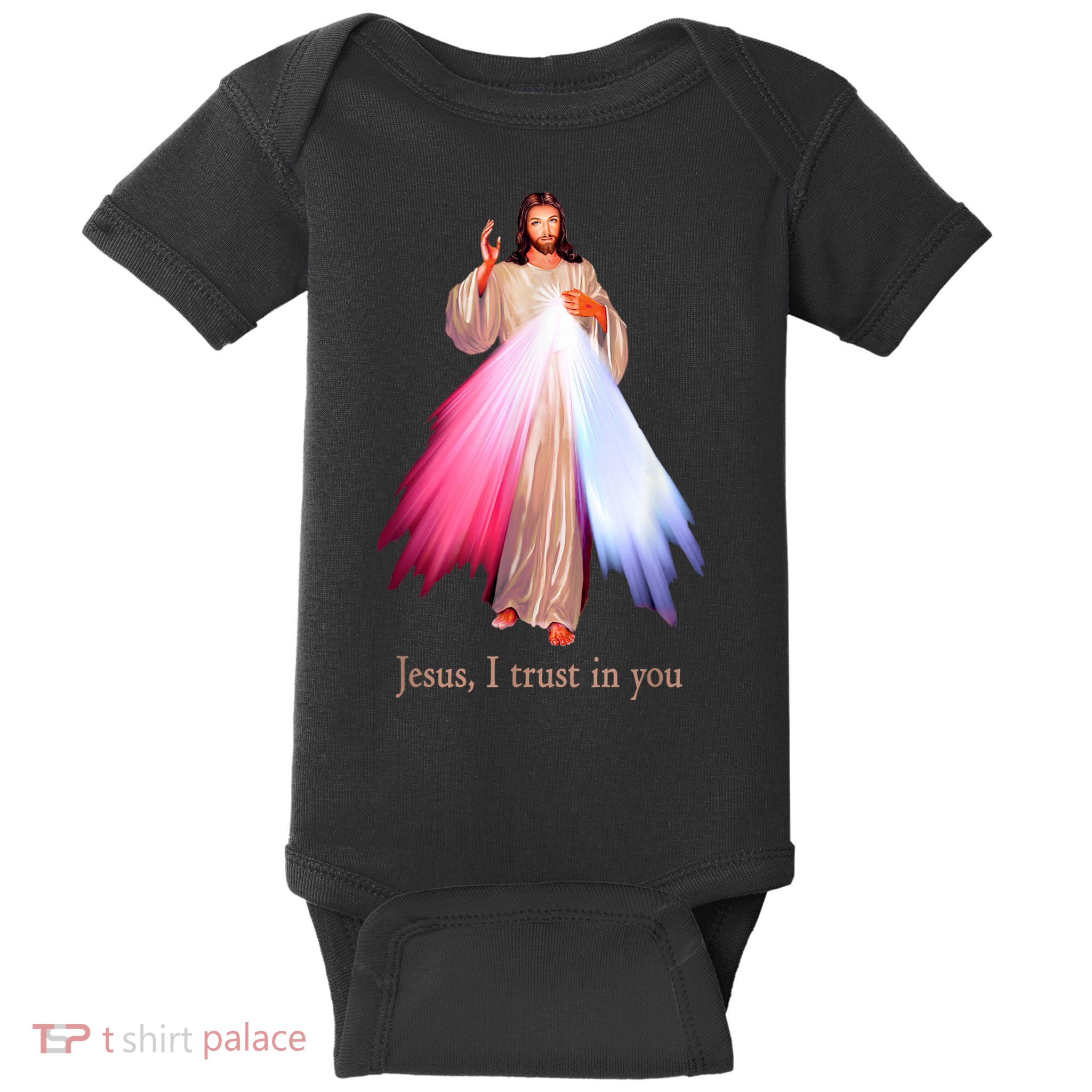 Divine Mercy Jesus I Trust In You Baby Bodysuit