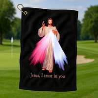 Divine Mercy Jesus I Trust In You Golf Towel