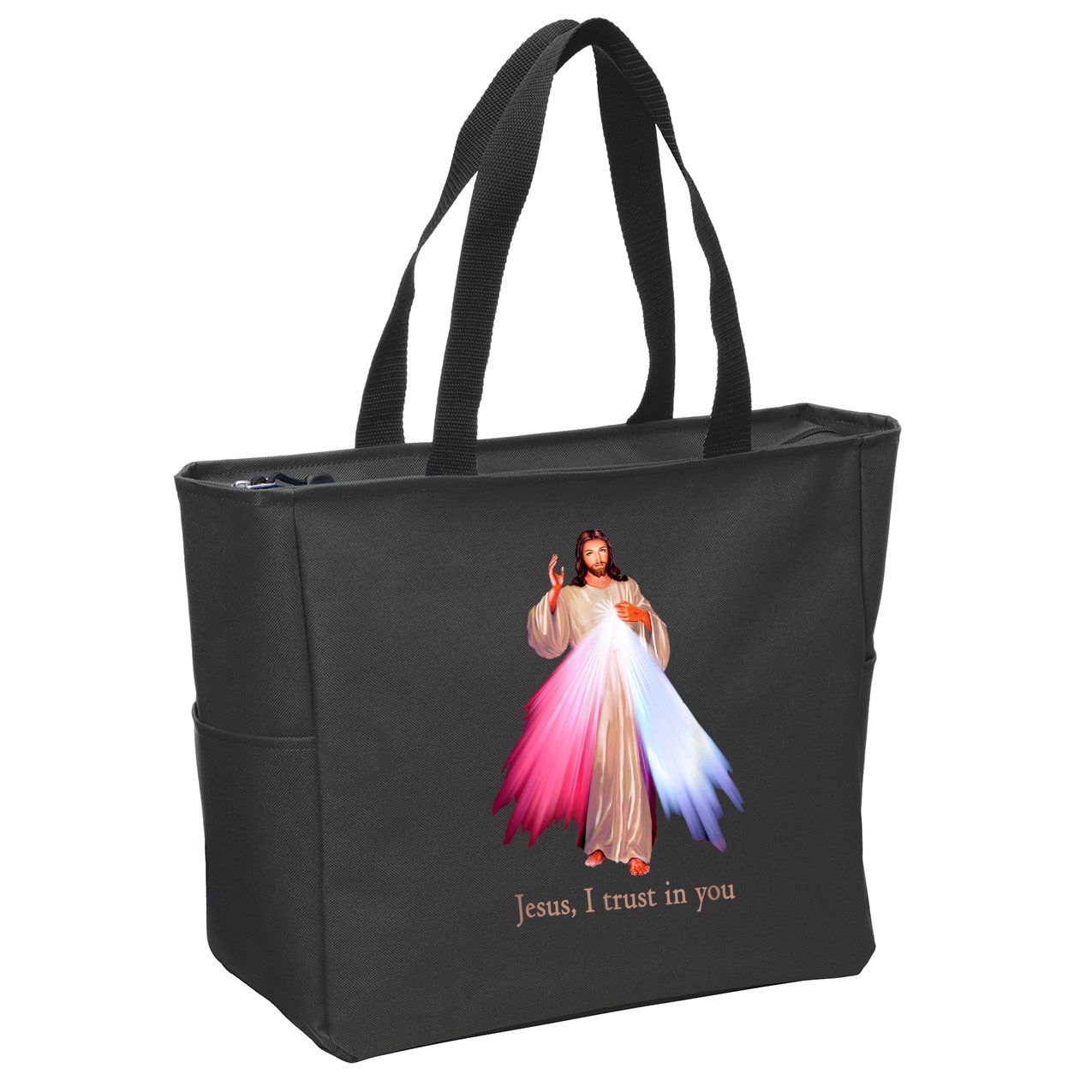 Divine Mercy Jesus I Trust In You Zip Tote Bag
