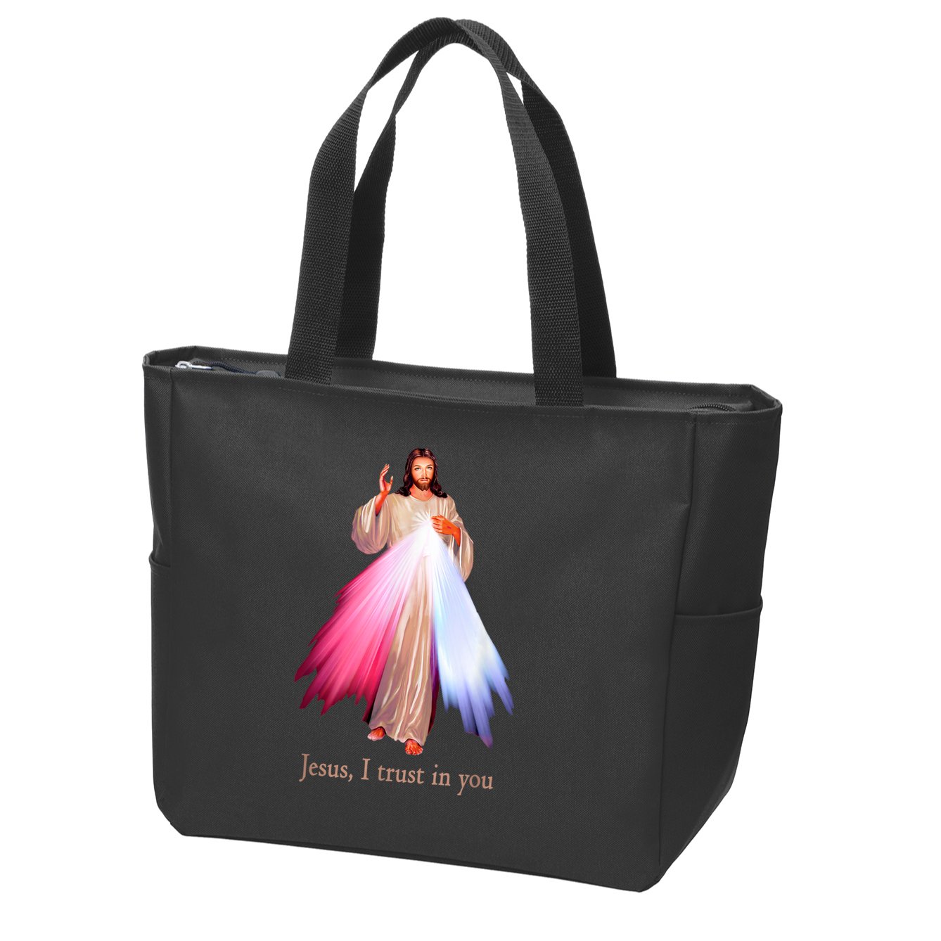 Divine Mercy Jesus I Trust In You Zip Tote Bag