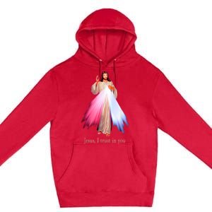 Divine Mercy Jesus I Trust In You Premium Pullover Hoodie