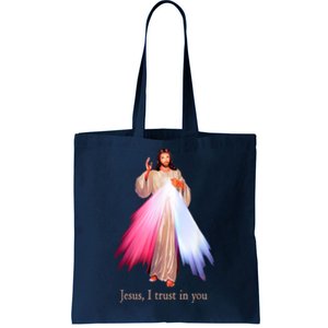 Divine Mercy Jesus I Trust In You Tote Bag