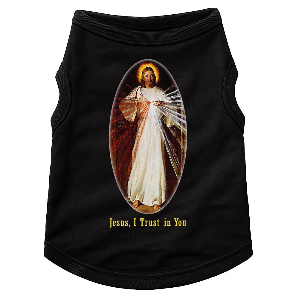 Divine Mercy Jesus I Trust In You (2) Doggie Tank