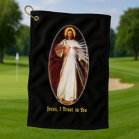 Divine Mercy Jesus I Trust In You (2) Golf Towel