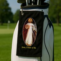 Divine Mercy Jesus I Trust In You (2) Golf Towel