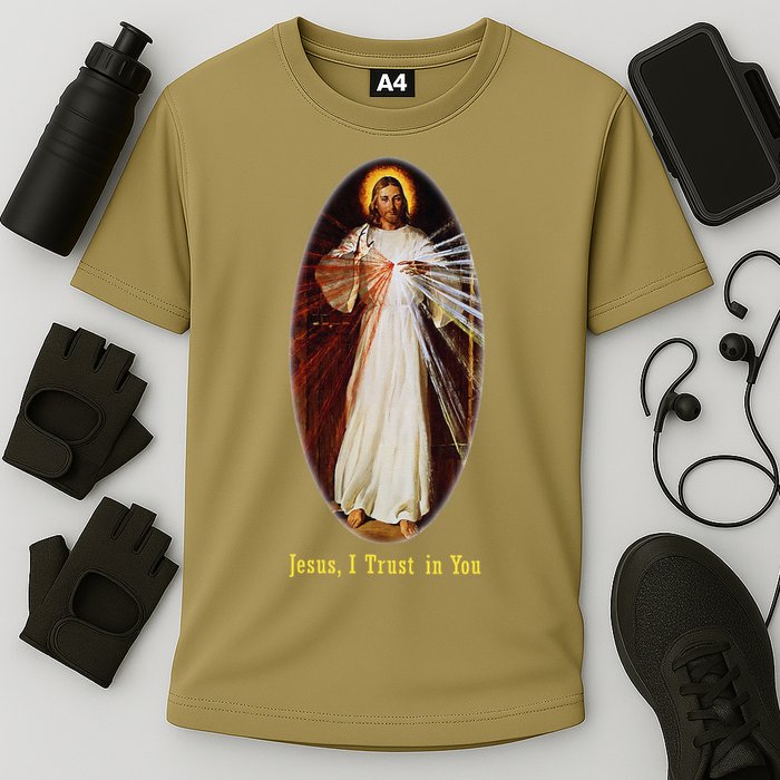 Divine Mercy Jesus I Trust In You (2) Performance Shirt