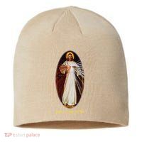 Divine Mercy Jesus I Trust In You (2) Sustainable Beanie