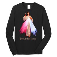 Divine Mercy Jesus I Trust In You Long Sleeve Shirt