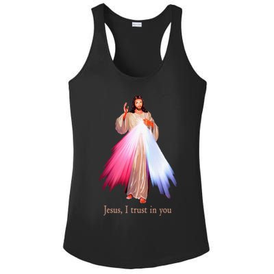 Divine Mercy Jesus I Trust In You Ladies PosiCharge Competitor Racerback Tank