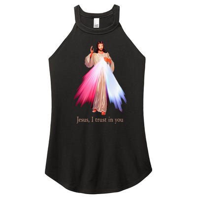 Divine Mercy Jesus I Trust In You Women’s Perfect Tri Rocker Tank