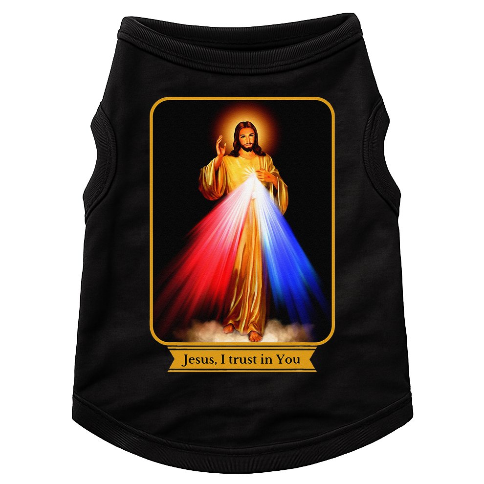 Divine Mercy Jesus I Trust In You Catholic Doggie Tank