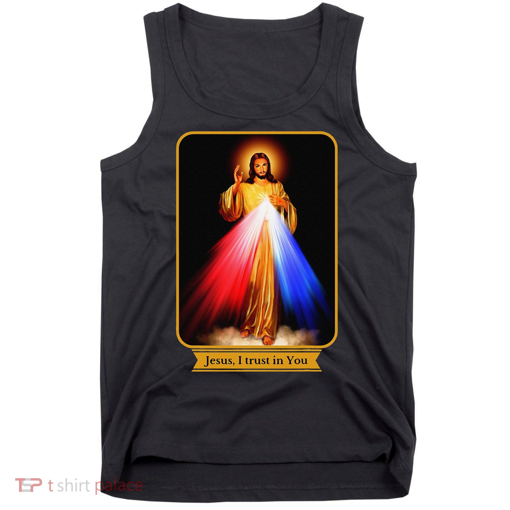 Divine Mercy Jesus I Trust In You Catholic Tank Top