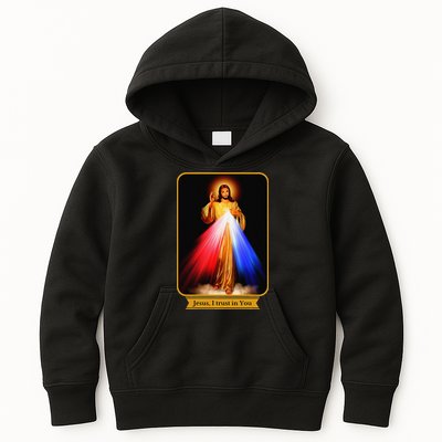Divine Mercy Jesus I Trust In You Catholic Kids Hoodie