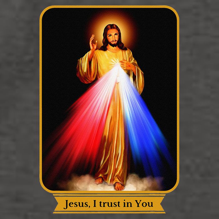 Divine Mercy Jesus I Trust In You Catholic Vector Backpack