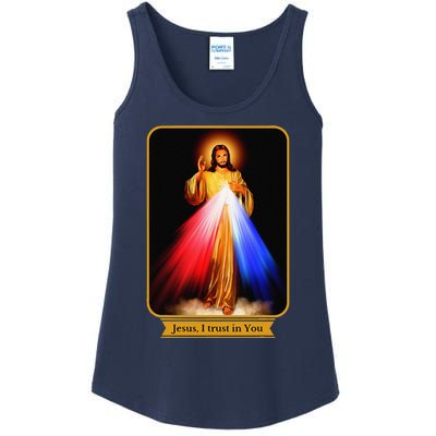 Divine Mercy Jesus I Trust In You Catholic Ladies Essential Tank