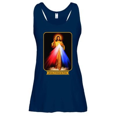 Divine Mercy Jesus I Trust In You Catholic Ladies Essential Flowy Tank