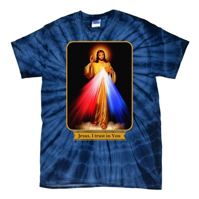 Divine Mercy Jesus I Trust In You Catholic Tie-Dye T-Shirt