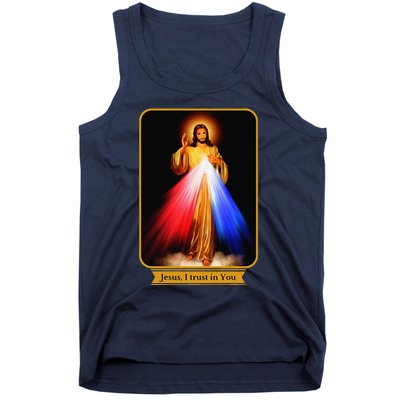 Divine Mercy Jesus I Trust In You Catholic Tank Top