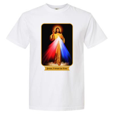 Divine Mercy Jesus I Trust In You Catholic Garment-Dyed Heavyweight T-Shirt