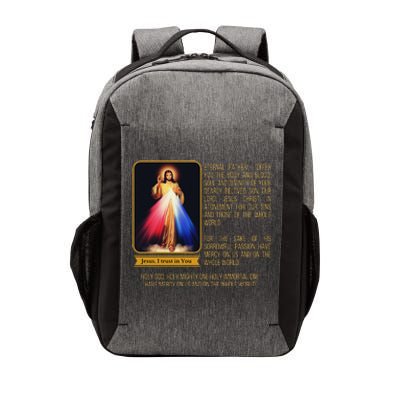 Divine Mercy Jesus Image Chaplet Novena Prayer Catholic Vector Backpack