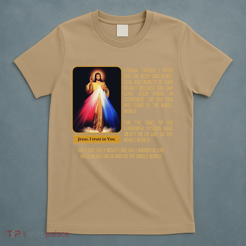Divine Mercy Jesus Image Chaplet Novena Prayer Catholic T-Shirt