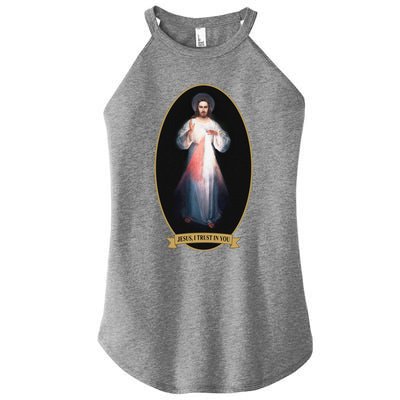 Divine Mercy, Jesus I Trust In You Women’s Perfect Tri Rocker Tank