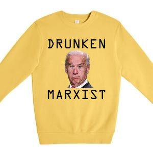 Drunken Marxist Joe Biden Premium Crewneck Sweatshirt