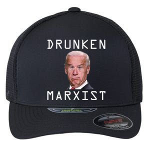 Drunken Marxist Joe Biden Flexfit Unipanel Trucker Cap