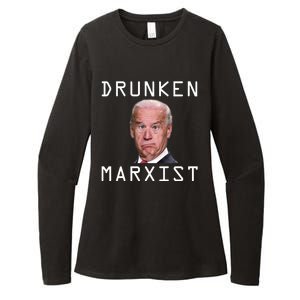 Drunken Marxist Joe Biden Womens CVC Long Sleeve Shirt