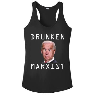 Drunken Marxist Joe Biden Ladies PosiCharge Competitor Racerback Tank