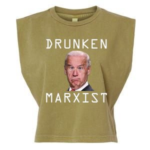 Drunken Marxist Joe Biden Garment-Dyed Women's Muscle Tee