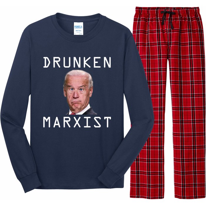 Drunken Marxist Joe Biden Long Sleeve Pajama Set