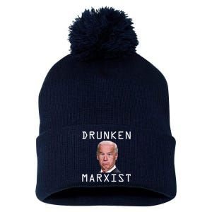 Drunken Marxist Joe Biden Pom Pom 12in Knit Beanie