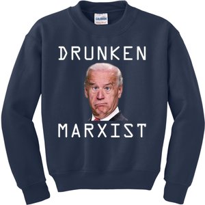 Drunken Marxist Joe Biden Kids Sweatshirt