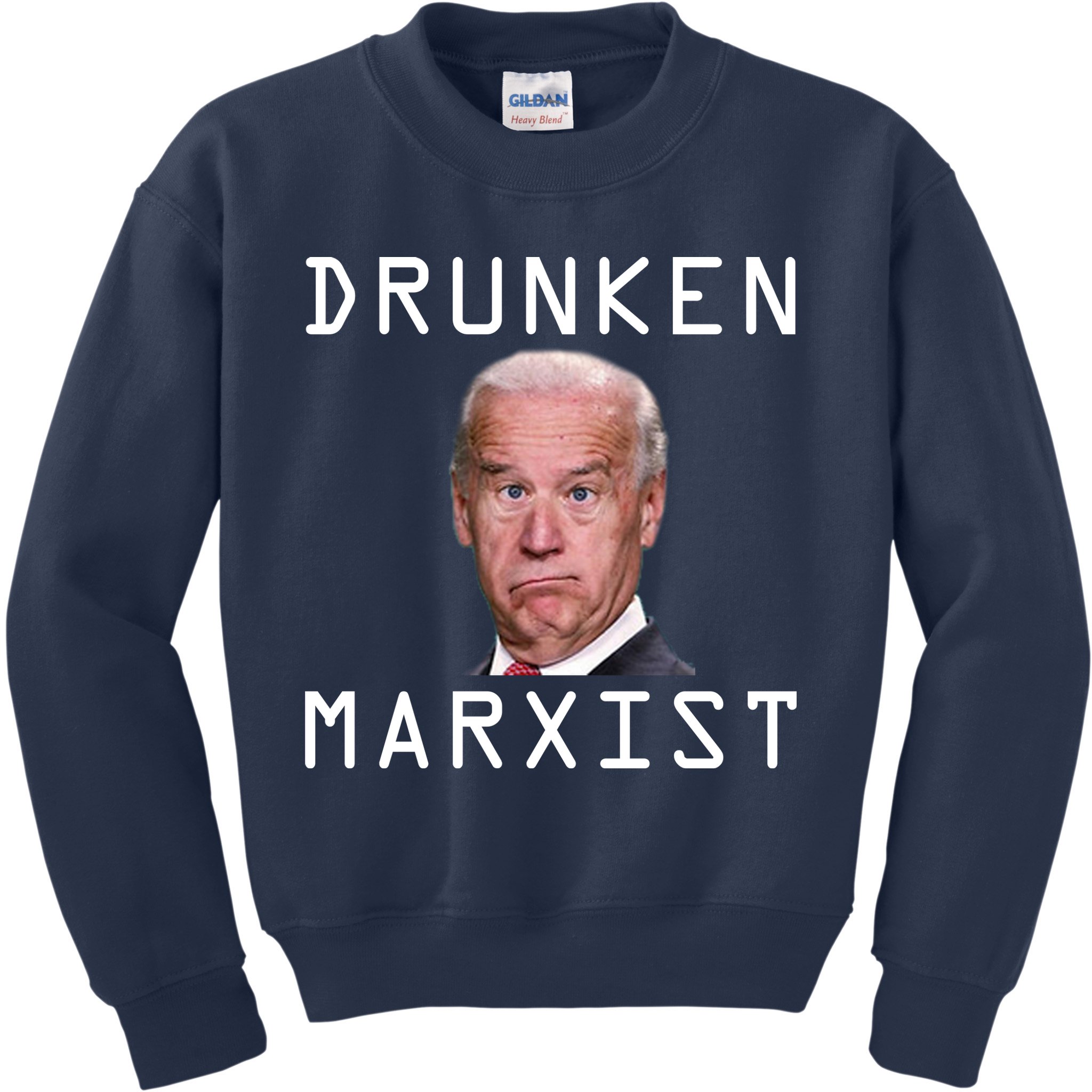 Drunken Marxist Joe Biden Kids Sweatshirt
