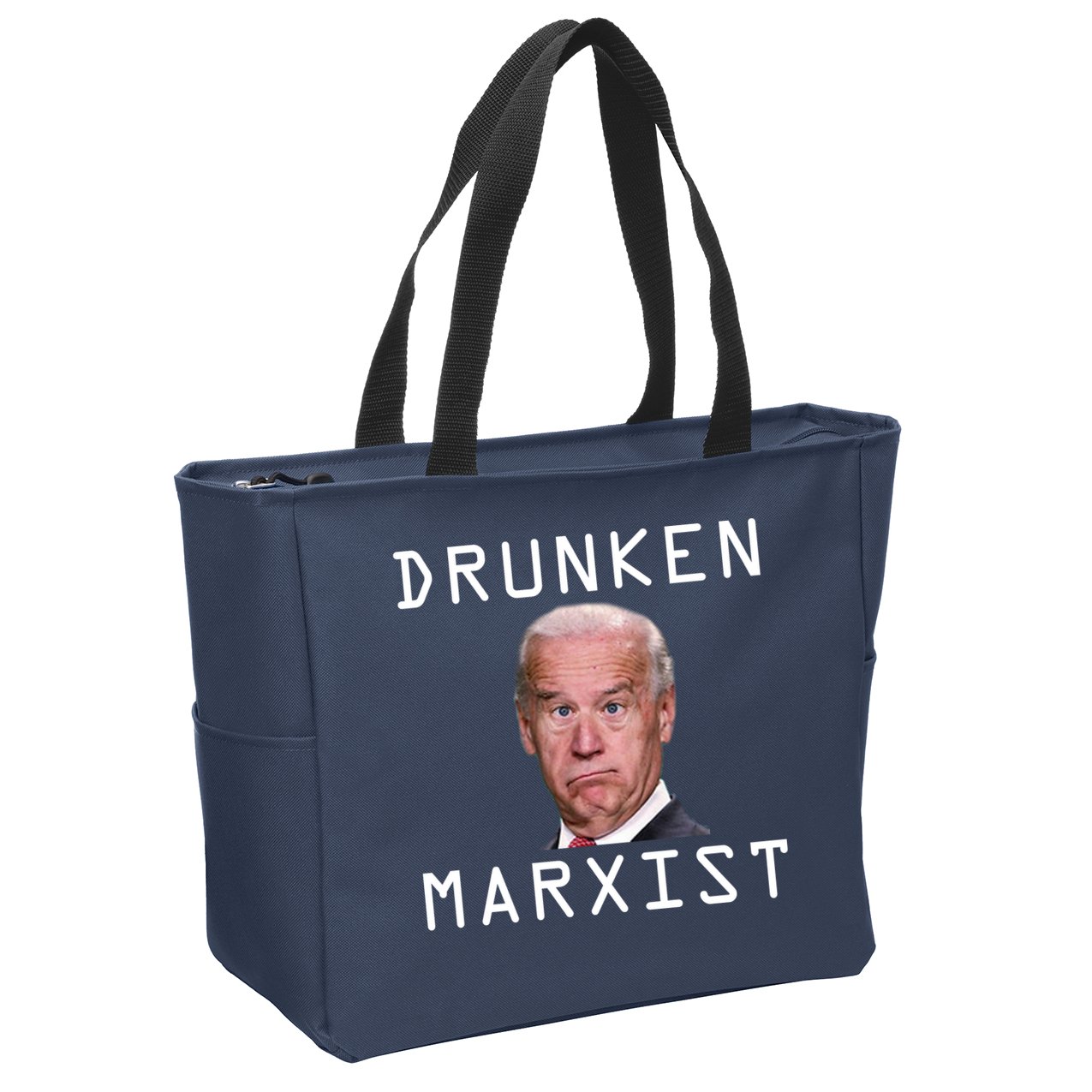 Drunken Marxist Joe Biden Zip Tote Bag
