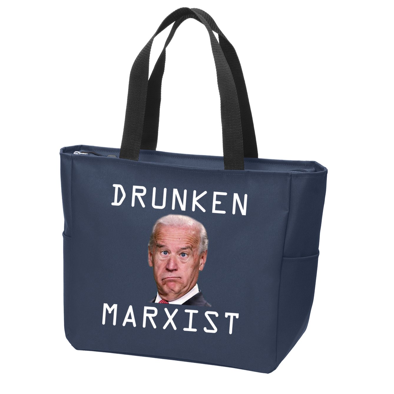 Drunken Marxist Joe Biden Zip Tote Bag