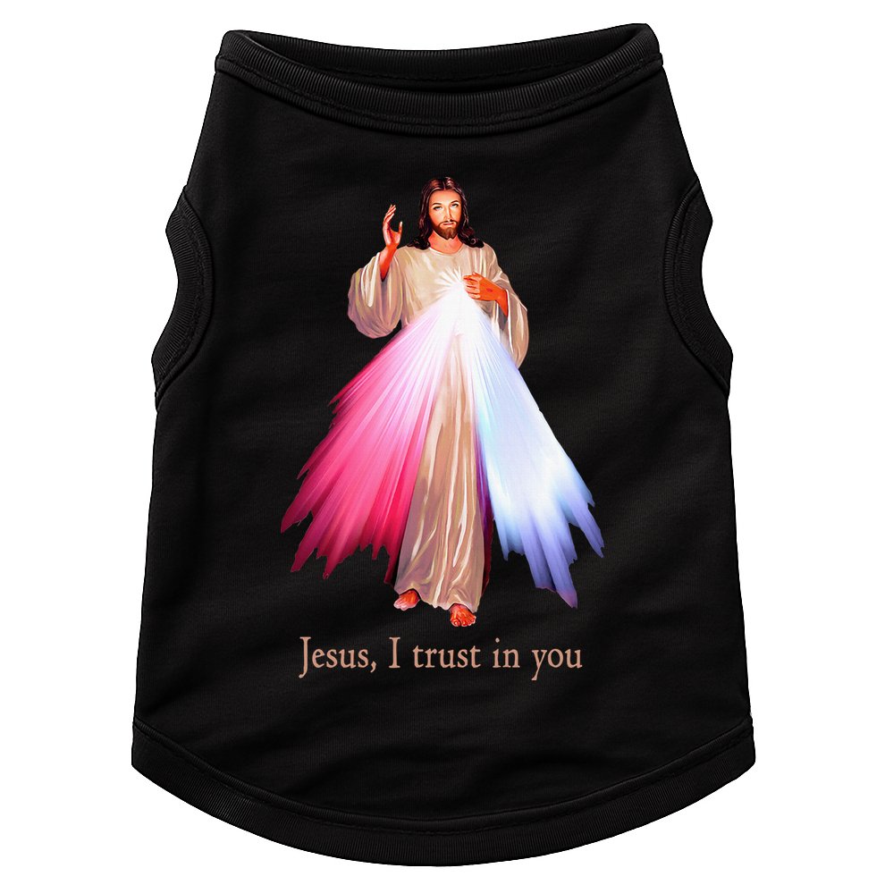Divine Mercy Jesus I Trust In You Doggie Tank