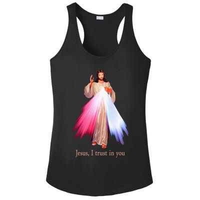 Divine Mercy Jesus I Trust In You Ladies PosiCharge Competitor Racerback Tank