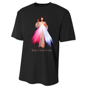 Divine Mercy Jesus I Trust In You Performance Sprint T-Shirt