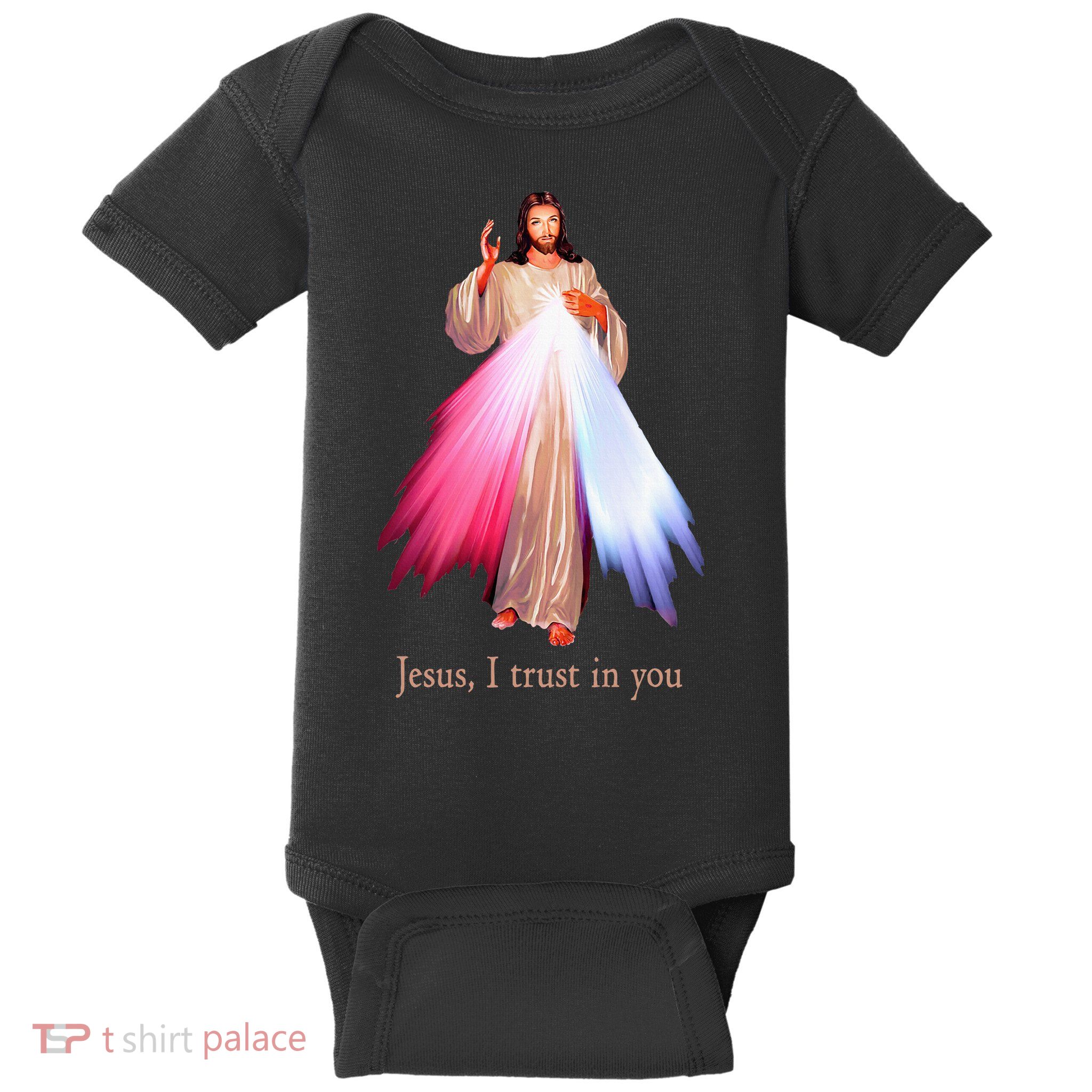 Divine Mercy Jesus I Trust In You Baby Bodysuit