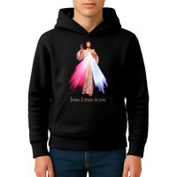 Divine Mercy Jesus I Trust In You Kids Hoodie