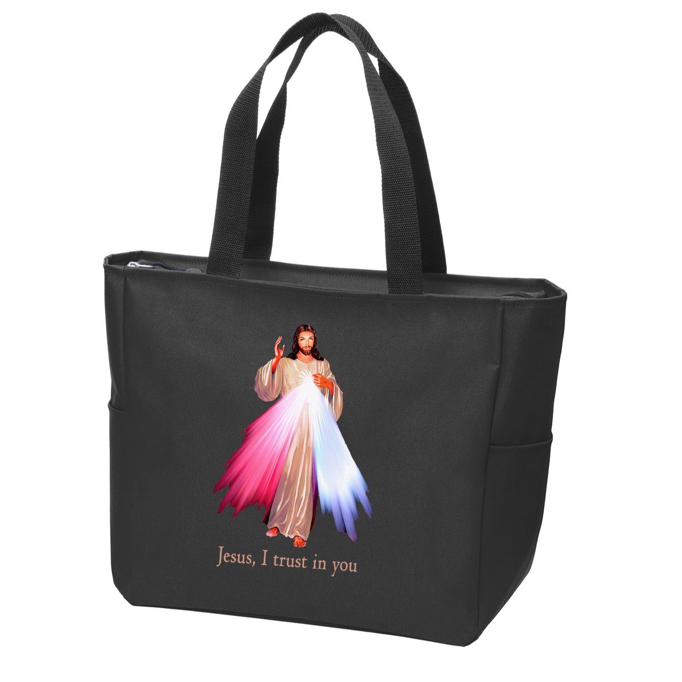 Divine Mercy Jesus I Trust In You Zip Tote Bag