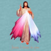 Divine Mercy Jesus I Trust In You Sueded Cloud Jersey T-Shirt