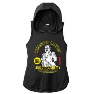 Democracy Manifest Judo Academy Funny Democracy Manifest Ladies PosiCharge Tri-Blend Wicking Draft Hoodie Tank