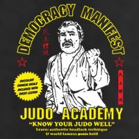 Democracy Manifest Judo Academy Funny Democracy Manifest 7 Panel Mesh Trucker Snapback Hat