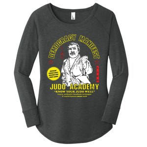 Democracy Manifest Judo Academy Funny Democracy Manifest Women's Perfect Tri Tunic Long Sleeve Shirt