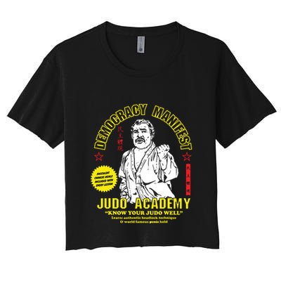 Democracy Manifest Judo Academy Funny Democracy Manifest Crop Top