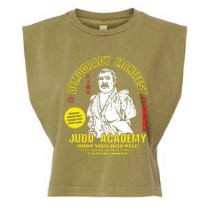 Democracy Manifest Judo Academy Funny Democracy Manifest Garment-Dyed Women's Muscle Tee